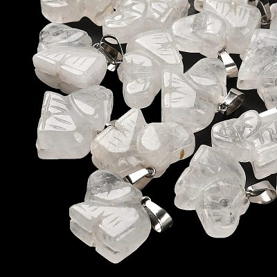 Natural Quartz Crystal Pendants G-B127-05P-14-1