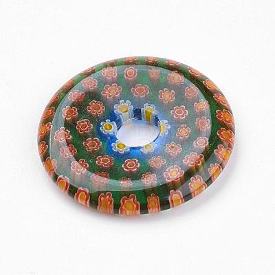 Handmade Millefiori Glass Pendants LAMP-G131-01-1