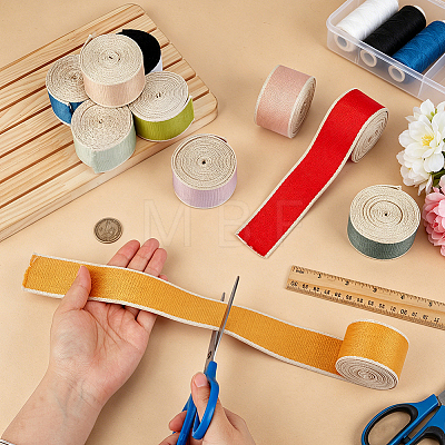 20Yards 10 Colors Polyester Ribbons OCOR-PH0036-83-1