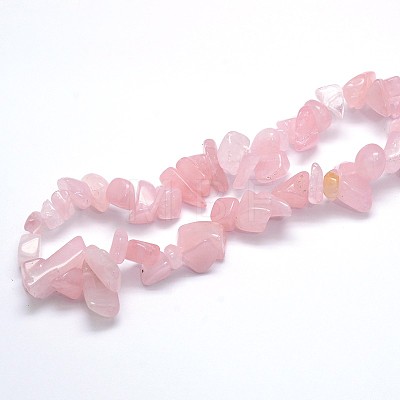 Natural Rose Quartz Beads Strands G-O049-B-60-1