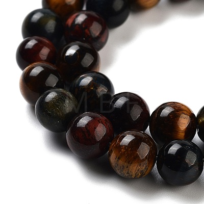 Natural Tiger Eye Beads Strands X-G-G448-8mm-21AB-1