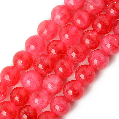 Natural Quartz Beads Strands G-R479-6mm-10-1