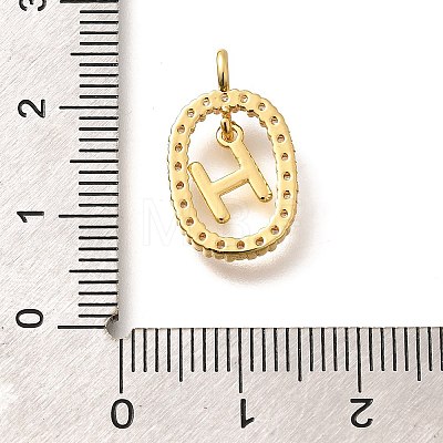 Brass Micro Pave Cubic Zirconia Pendants ZIRC-P123-01G-H01-1