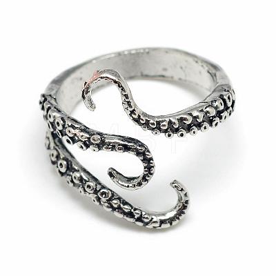 Adjustable Alloy Cuff Finger Rings RJEW-S038-012-1