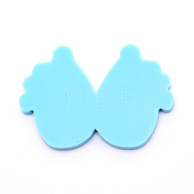 Teardrop with Lady Silicone Pendant Molds DIY-WH0175-54-1