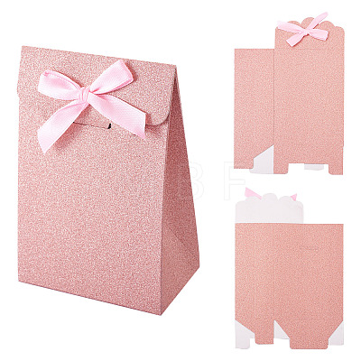 Rectangle Glitter Paper Gift Bags CARB-TAC0002-05E-1