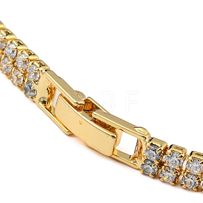 Rack Plating Brass Rectangle Link Bracelet BJEW-Q771-10G-1