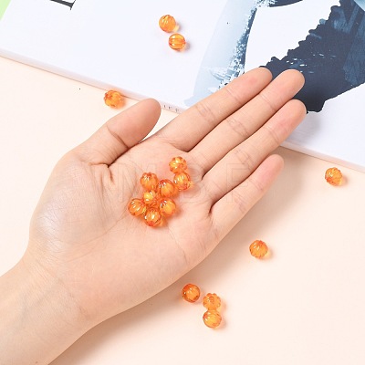 Autumn Theme Transparent Acrylic Beads TACR-S089-10mm-11-1