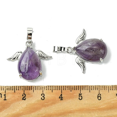 Natural Amethyst Pendants G-C114-05P-02-1