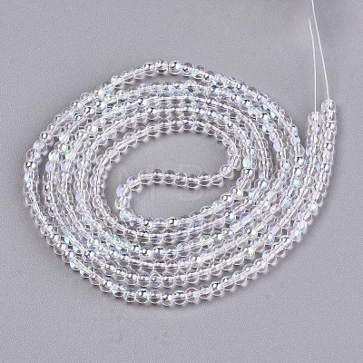 Electroplate Glass Beads Strands EGLA-S195-02A-01-1