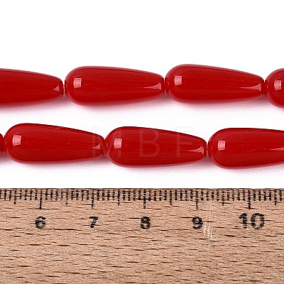 Opaque Glass Beads Strands GLAA-Q113-03A-C02-1