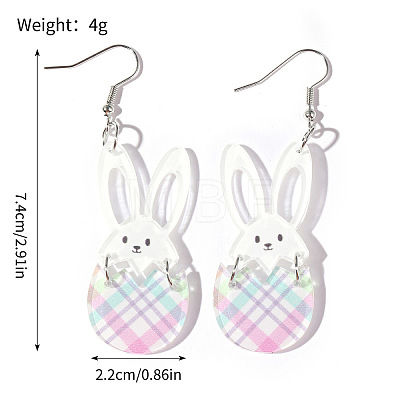 Acrylic Dangle Earrings FS-WGF063B-05-1