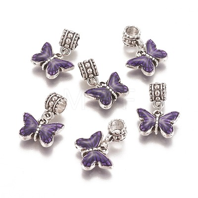 Tibetan Style Alloy European Dangle Charms MPDL-I006-02A-1
