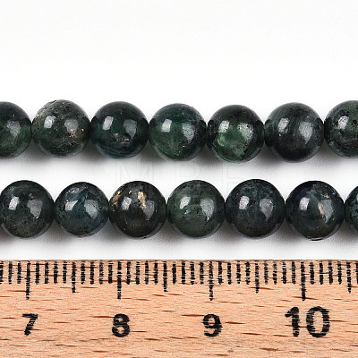 Natural Green Kyanite Beads Strands G-T140-6mm-07-1