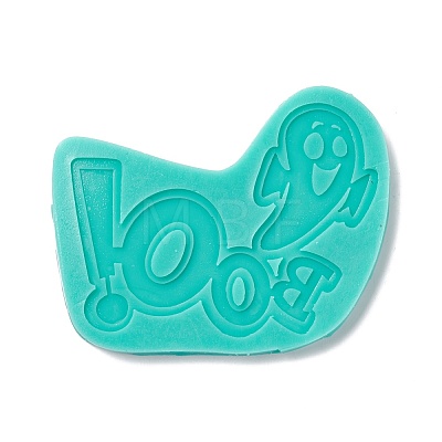 DIY Word BOO Food Grade Silicone Molds DIY-G057-A15-1