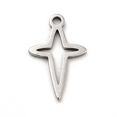 201 Stainless Steel Pendants STAS-P312-15P-1