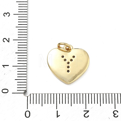 Brass Micro Pave Clear Cubic Zirconia Pendants KK-D229-01G-25-1