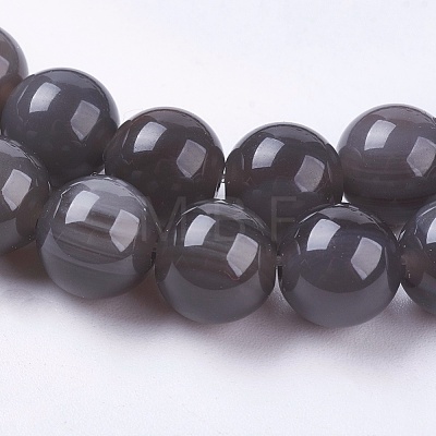 Natural Ice Obsidian Bead Strands G-E468-D01-1