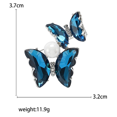 Butterfly Rhinestone Pins PW-WG60623-02-1