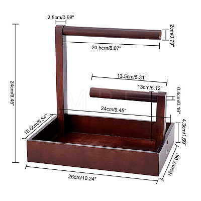 Wooden Jewelry Organizer Display Stands ODIS-WH0025-90-1