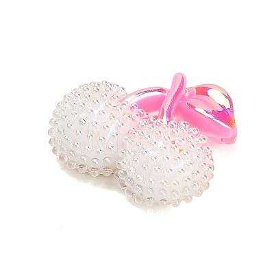 AB Color Alloy & Resin Beaded Pendants RE-CBA4A70-02A-1