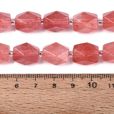 Cherry Quartz Glass Beads Strands G-Q608-11J-1