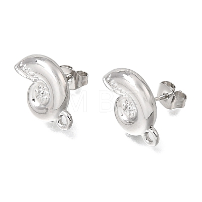 304 Stainless Steel Stud Earring Findings STAS-D391-04C-P-1