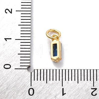Brass Pave Cubic Zirconia Charms KK-F894-13G-01-1