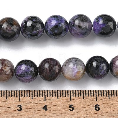 Natural Charoite Beads Strands G-C270-O03-08-1