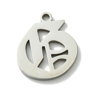 Non-Tarnish 201 Stainless Steel Pendants STAS-B055-01P-O-1