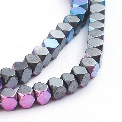 Electroplated Non-magnetic Synthetic Hematite Beads Strands G-L562-08B-1