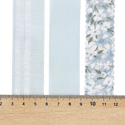 9 Yards 3 Styles Polyester Ribbon SRIB-A014-E08-1