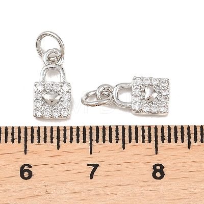 Brass Micro Pave Cubic Zirconia Pendants KK-B167-18P-1
