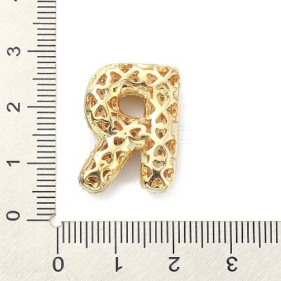 Rack Plating Brass Micro Pave Cubic Zirconia Pendants KK-Q790-01R-G-1