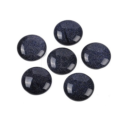 Synthetic Blue Goldstone Cabochons G-H1596-FR-25mm-29-1