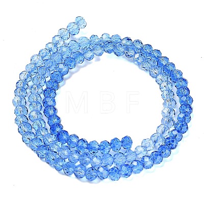 Transparent Painted Glass Beads Strands X-DGLA-A034-T2mm-A01-1