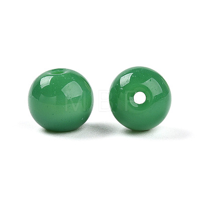 Opaque Solid Color Glass Beads X1-GLAA-N007-8mm-A10-1