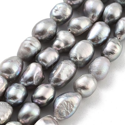 Dyed Natural Cultured Freshwater Pearl Beads Strands PEAR-P062-29C-1