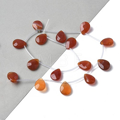 Natural Red Agate(Dyed & Heated) Beads Strands G-A259-A01-02-1