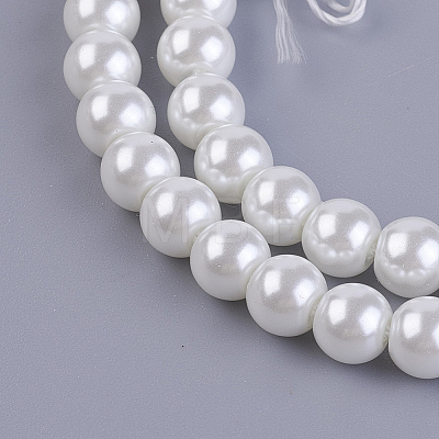 Eco-Friendly Dyed Glass Pearl Round Beads Strands HY-A008-6mm-RB001-1