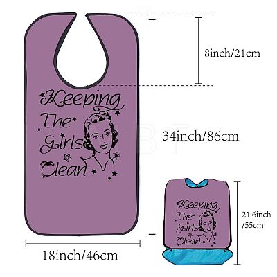 Washable Polyester Canvas Adult Bibs for Eating AJEW-WH0327-015-1