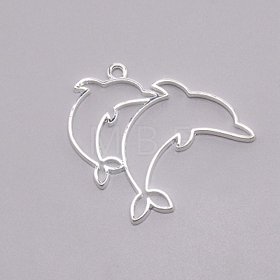 Alloy Open Back Bezel Pendants PALLOY-WH0077-21S-1