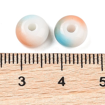 Opaque Spray Painted Glass Beads X1-GLAA-G118-01M-1