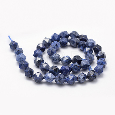 Natural Dumortierite Quartz Beads Strands G-F523-17-6mm-1