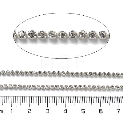 Iron Rhinestone Glass Cup Chain CH-U001-01X-1