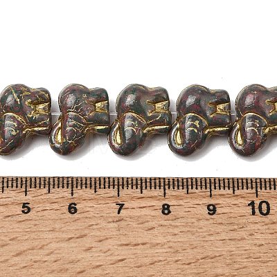 Painted Glass Beads Strands GLAA-Z021-11H-1