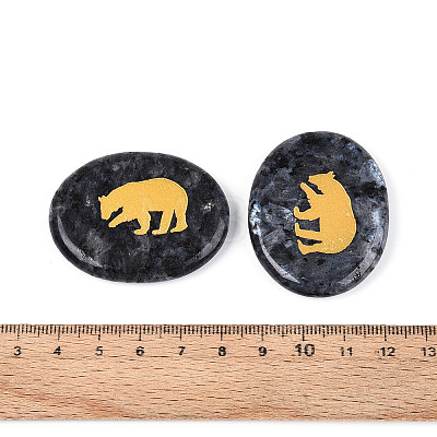 Natural Larvikite Cabochons G-T143-28C-1