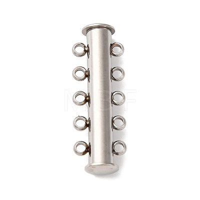 304 Stainless Steel Slide Lock Clasps STAS-A117-07A-P-1