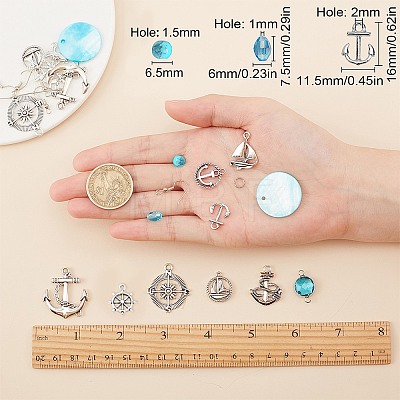 DIY Navigation Themed Earring Making Kits DIY-SC0001-99-1