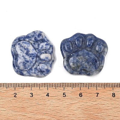 Natural Blue Spot Jasper Carved Cabochons G-I395-A06-1